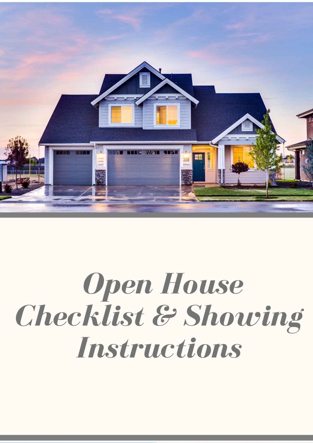 Open House Checklist & Showing Instructions, a free guide from Mia Bella Designs
