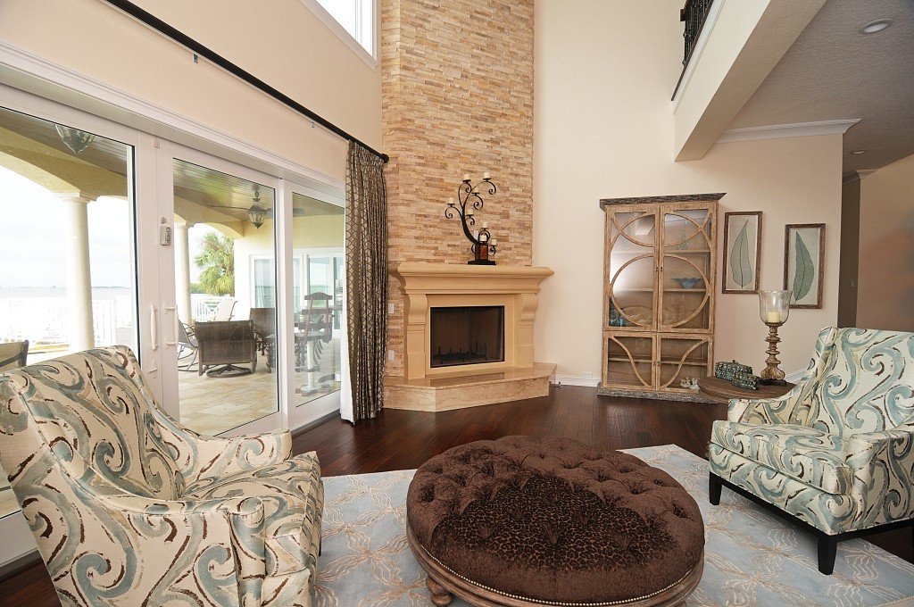 Old World Elegance living room designed by Mia Bella Designs, Tampa Bay, Florida, view 5