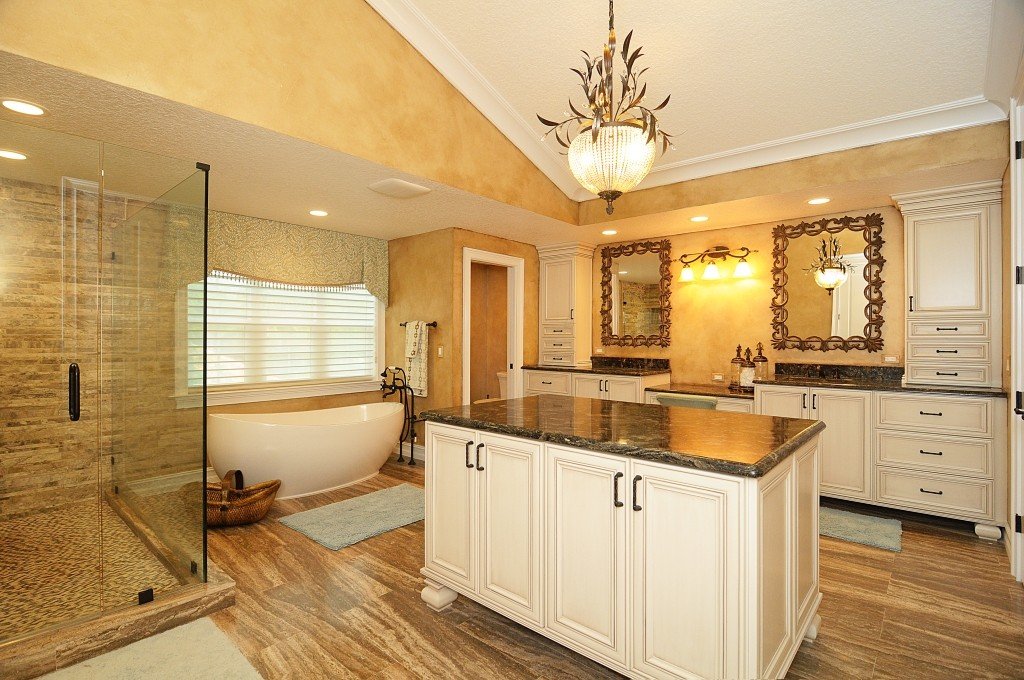 Old World Elegance primary bath designed by Mia Bella Designs, Tampa Bay, Florida, view 7